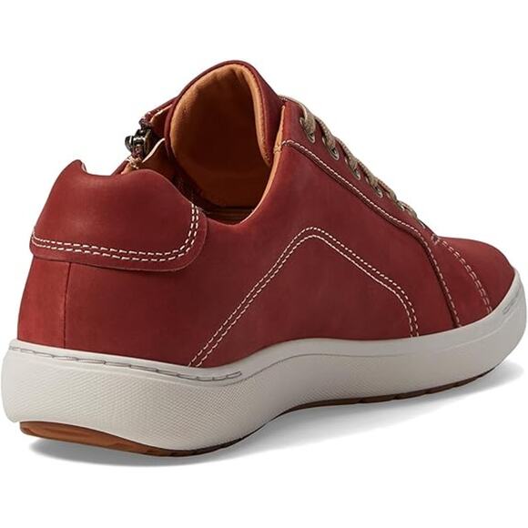 NWT Clarks Unisex Nalle Lace Sneaker, Chestnut N, 8.5 US Women - Picture 4 of 6